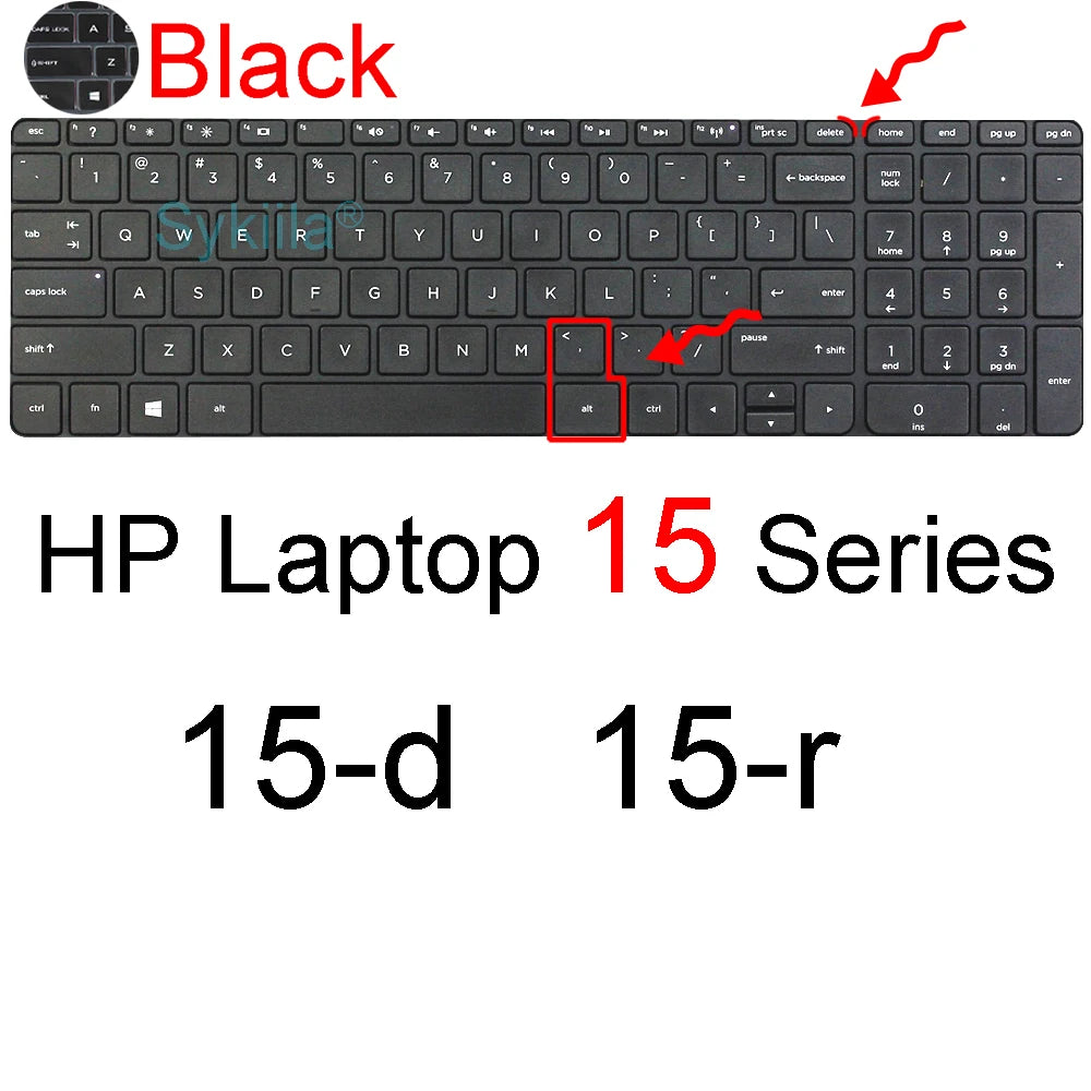 Keyboard Cover for HP Laptop 15 15t 15-fd 15-fc 15-ef 15-dw 15-dy 15g 15q 15s 15z Essential Silicone Protector Skin Film Case