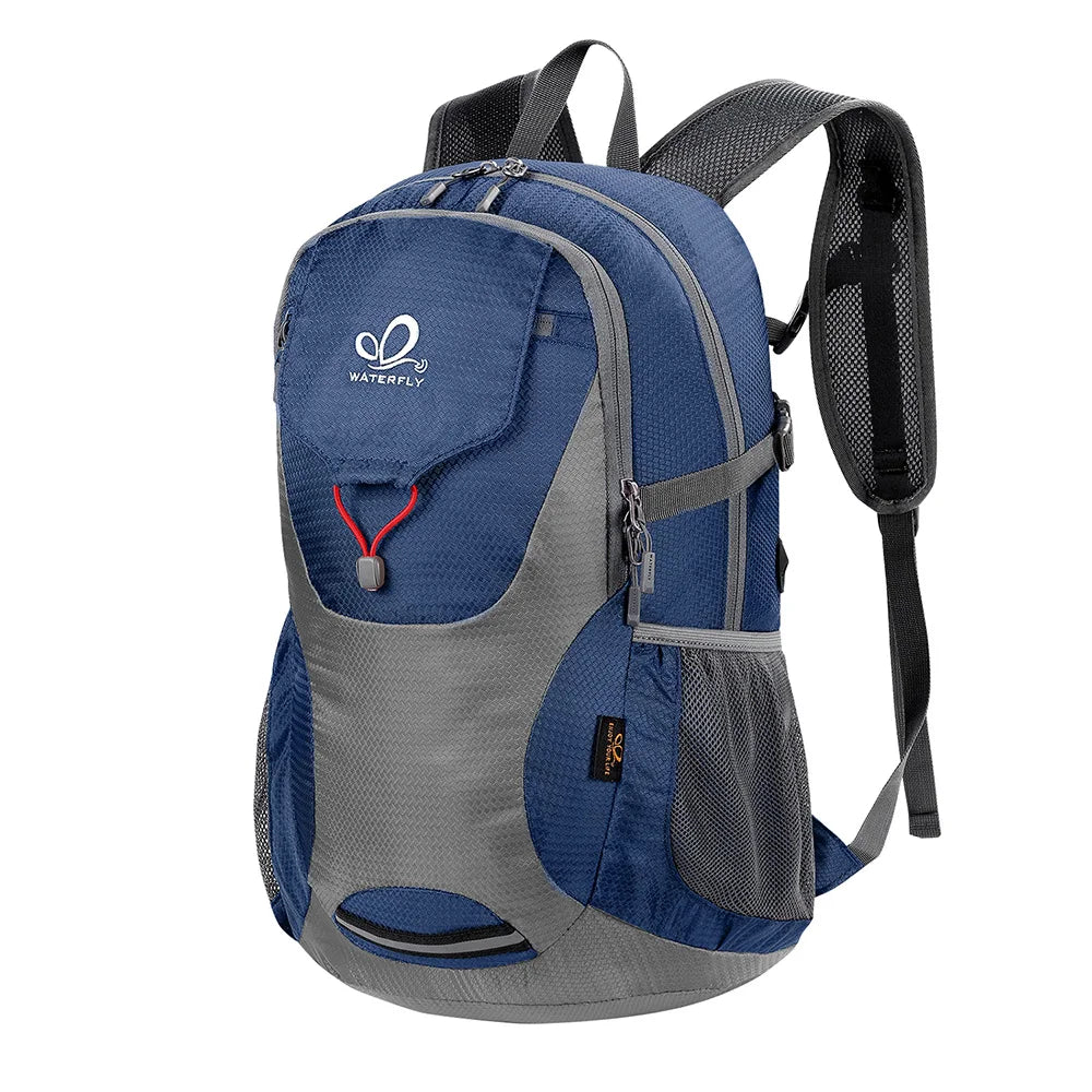 WATERFLY Lightweight Packable Hiking Backpack 30L Foldable Travel Daypack Laptop Bag Ultralight Camping Day Pack For Woman Man
