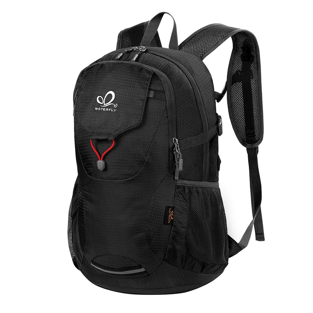 WATERFLY Lightweight Packable Hiking Backpack 30L Foldable Travel Daypack Laptop Bag Ultralight Camping Day Pack For Woman Man