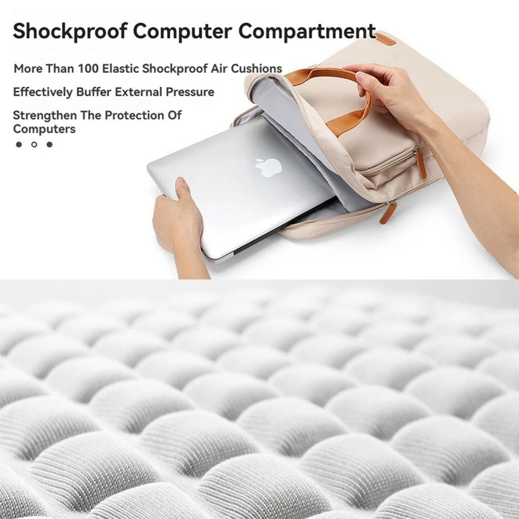 Laptop Bag For Macbook Air Pro 13 16 Case Xiaomi Lenovo 14 15.6 Inch Shockproof Shoulder Bag Backpack Portable Handbag Briefcase