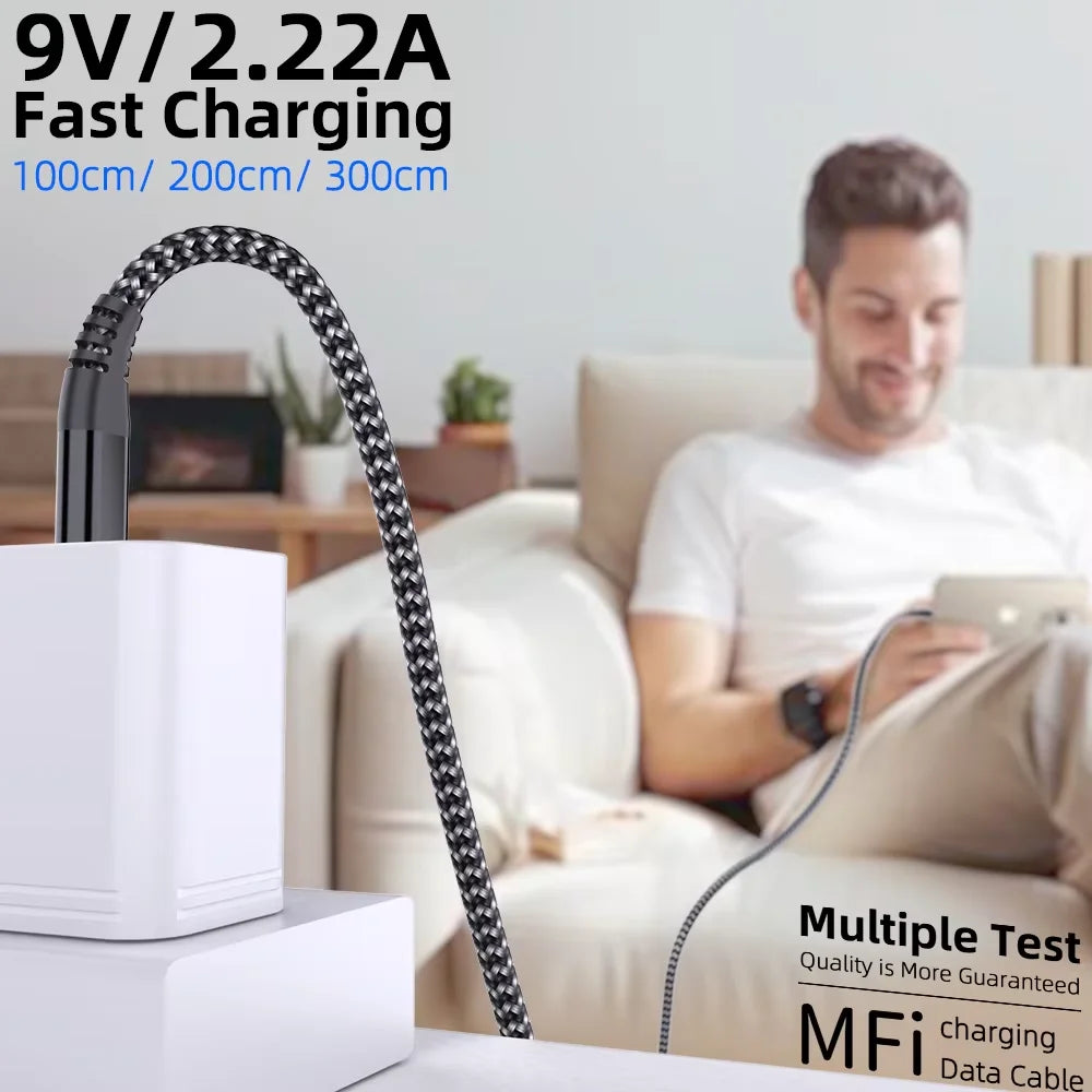 1M 2M 3M USB C to Lightning Cable High quality MFi Certified FastCharging or iPhone14 13 12 11 XS XR X USB C To 8-Pin Cable