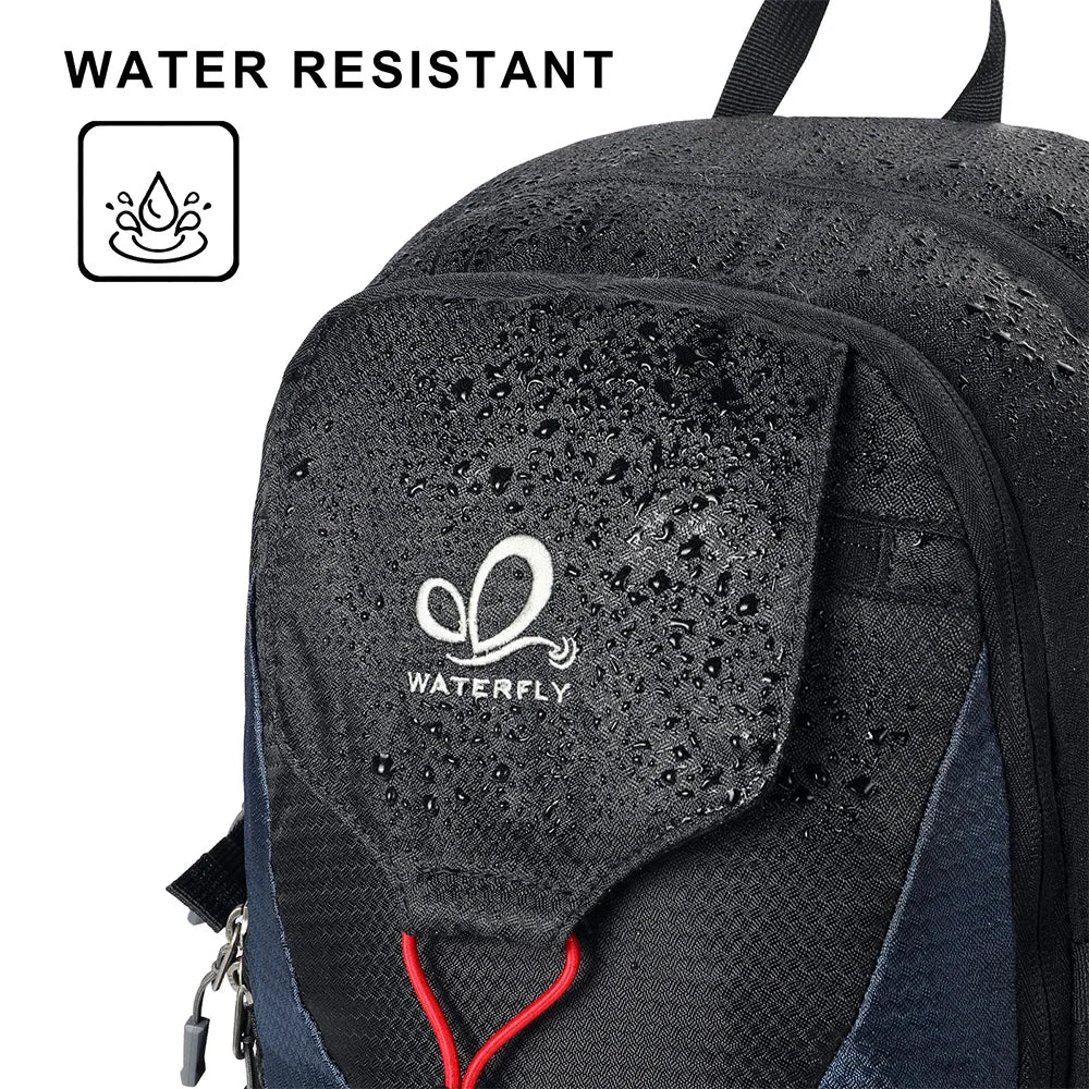 WATERFLY Lightweight Packable Hiking Backpack 30L Foldable Travel Daypack Laptop Bag Ultralight Camping Day Pack For Woman Man