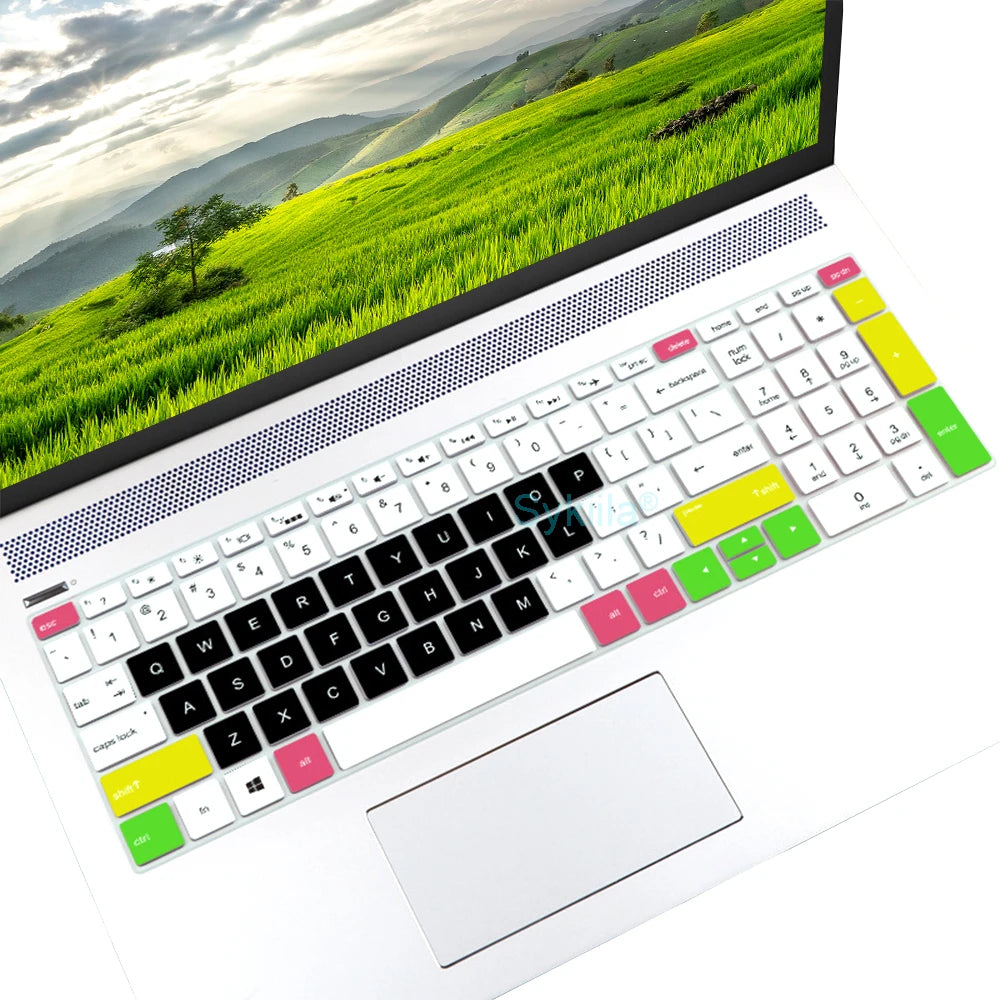 Keyboard Cover for HP Laptop 15 15t 15-fd 15-fc 15-ef 15-dw 15-dy 15g 15q 15s 15z Essential Silicone Protector Skin Film Case