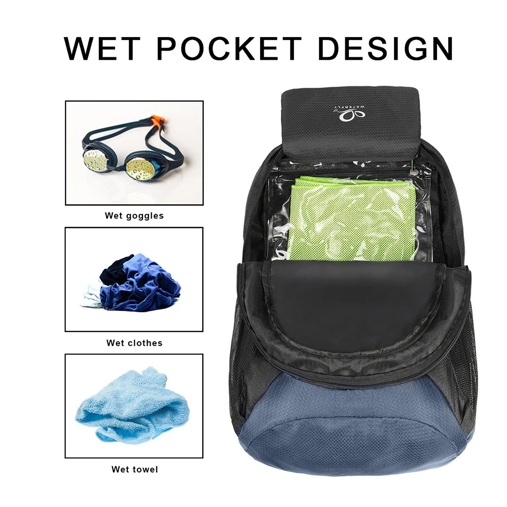 WATERFLY Lightweight Packable Hiking Backpack 30L Foldable Travel Daypack Laptop Bag Ultralight Camping Day Pack For Woman Man