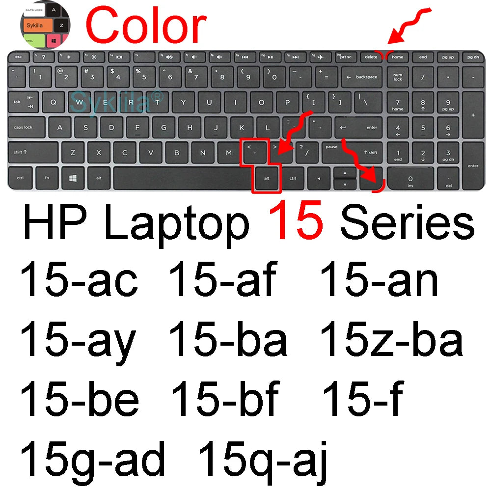 Keyboard Cover for HP Laptop 15 15t 15-fd 15-fc 15-ef 15-dw 15-dy 15g 15q 15s 15z Essential Silicone Protector Skin Film Case
