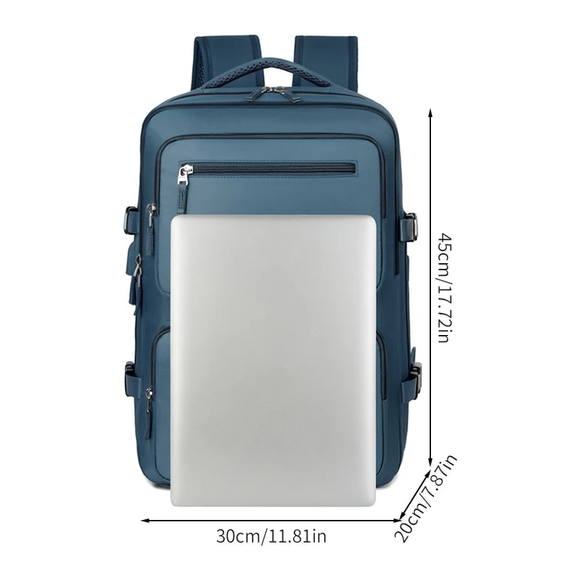 Large Travel Backpack for Women Men Cabin Bag Multifunctional Airplane Waterproof Backpack with USB Charging Anti-Theft Backpack