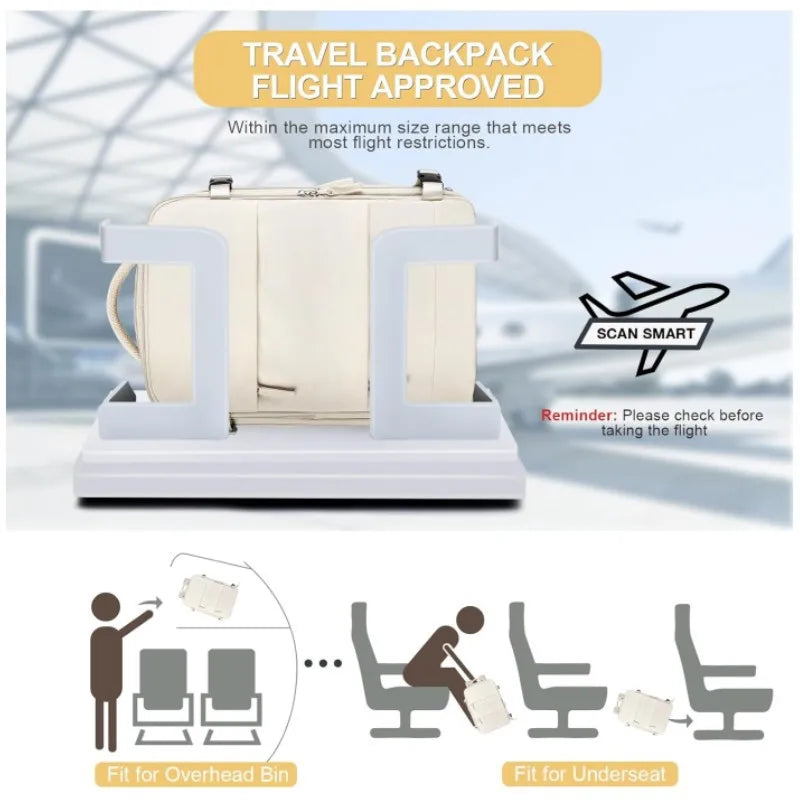 Geestock mochilas Travel Backpack 40x20x25 Cabin Bag Laptop Backpack Carry On Luggage Airplane Backpack Waterproof Schoolbag