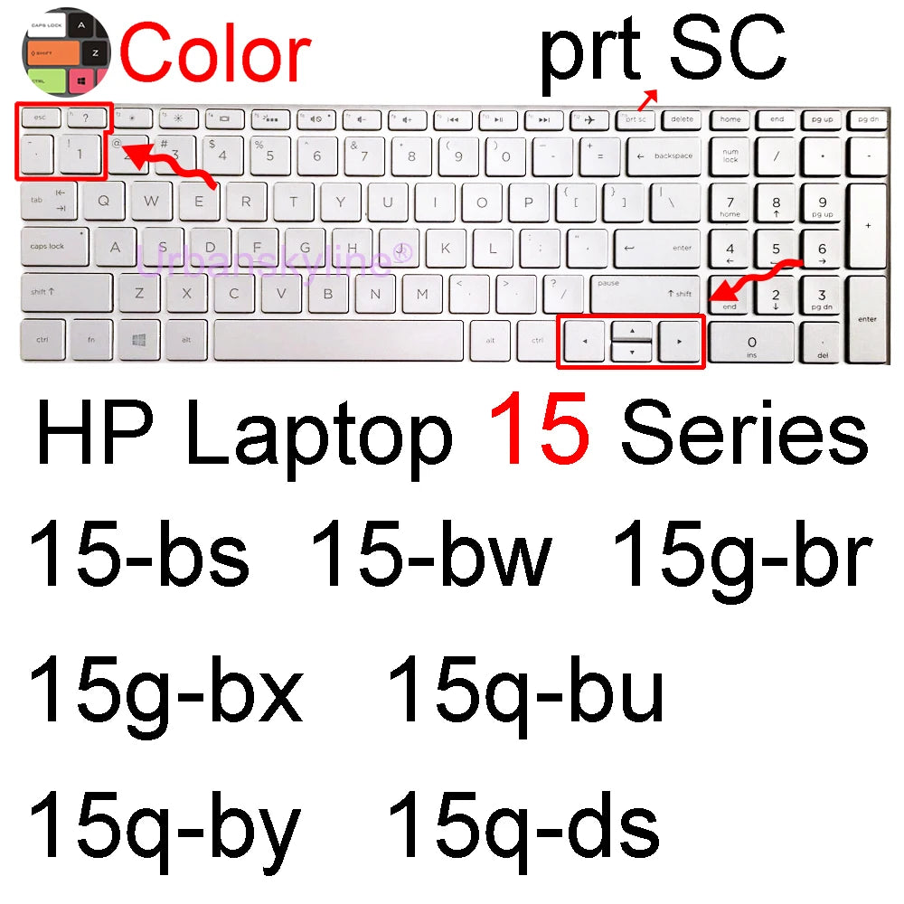 Keyboard Cover for HP Laptop 15 15t 15-fd 15-fc 15-ef 15-dw 15-dy 15g 15q 15s 15z Essential Silicone Protector Skin Film Case