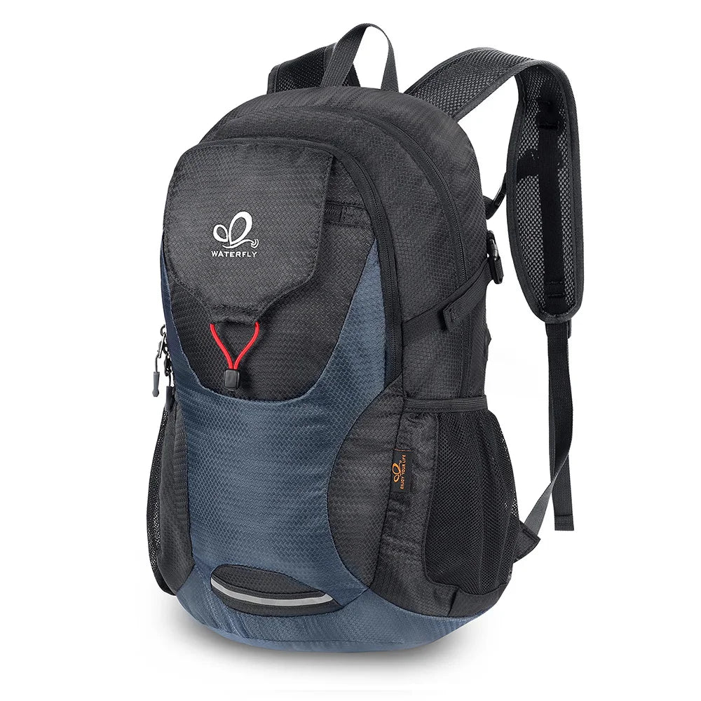 WATERFLY Lightweight Packable Hiking Backpack 30L Foldable Travel Daypack Laptop Bag Ultralight Camping Day Pack For Woman Man