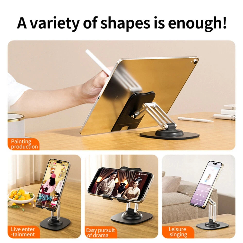 1PCS 360°Adjustable Universal Tablet Stand Desk Holder Mount Detachable Arm For Cell Phone iPad iPhone Portable Desktop Stand