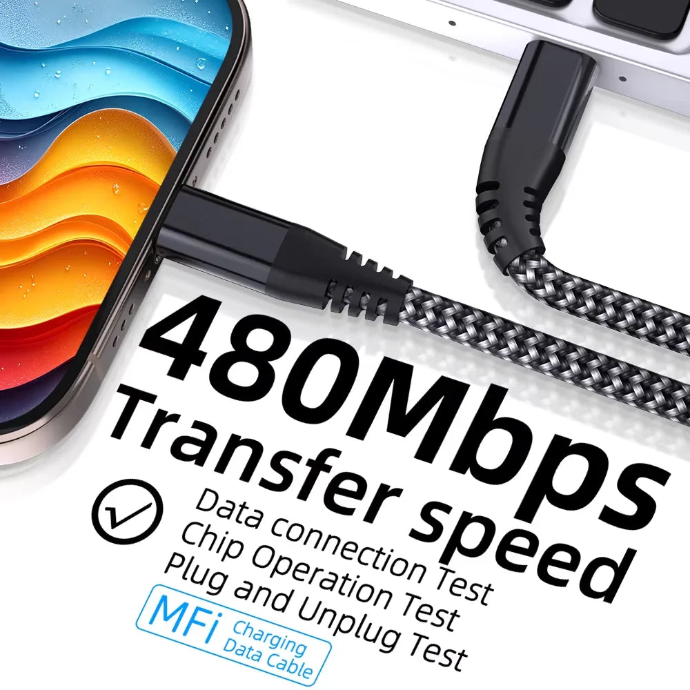 1M 2M 3M USB C to Lightning Cable High quality MFi Certified FastCharging or iPhone14 13 12 11 XS XR X USB C To 8-Pin Cable